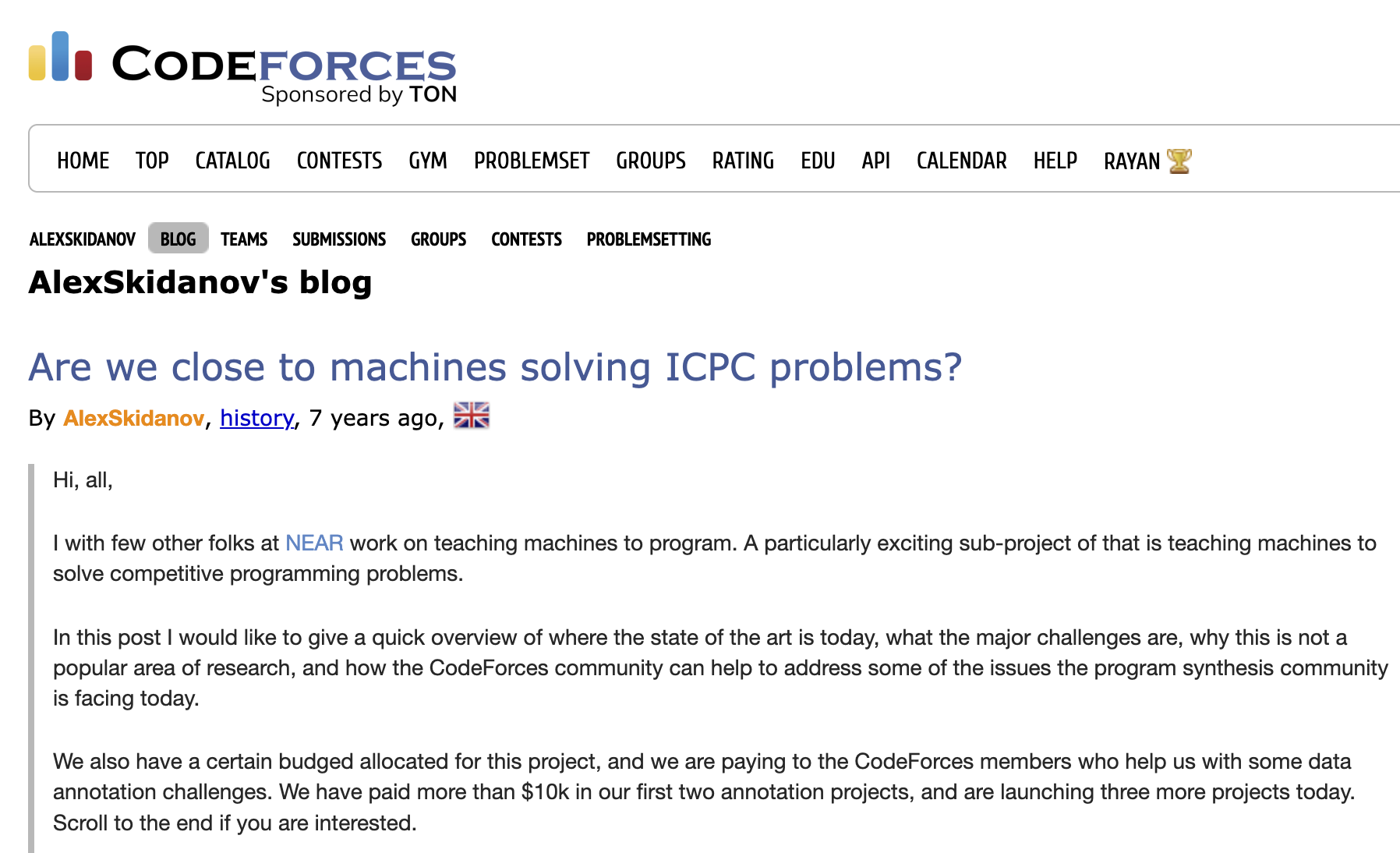 Codeforces ICPC'25